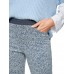 Marccain Sports - AS 8119J11 Stretch broek discrete print ecru blauw.